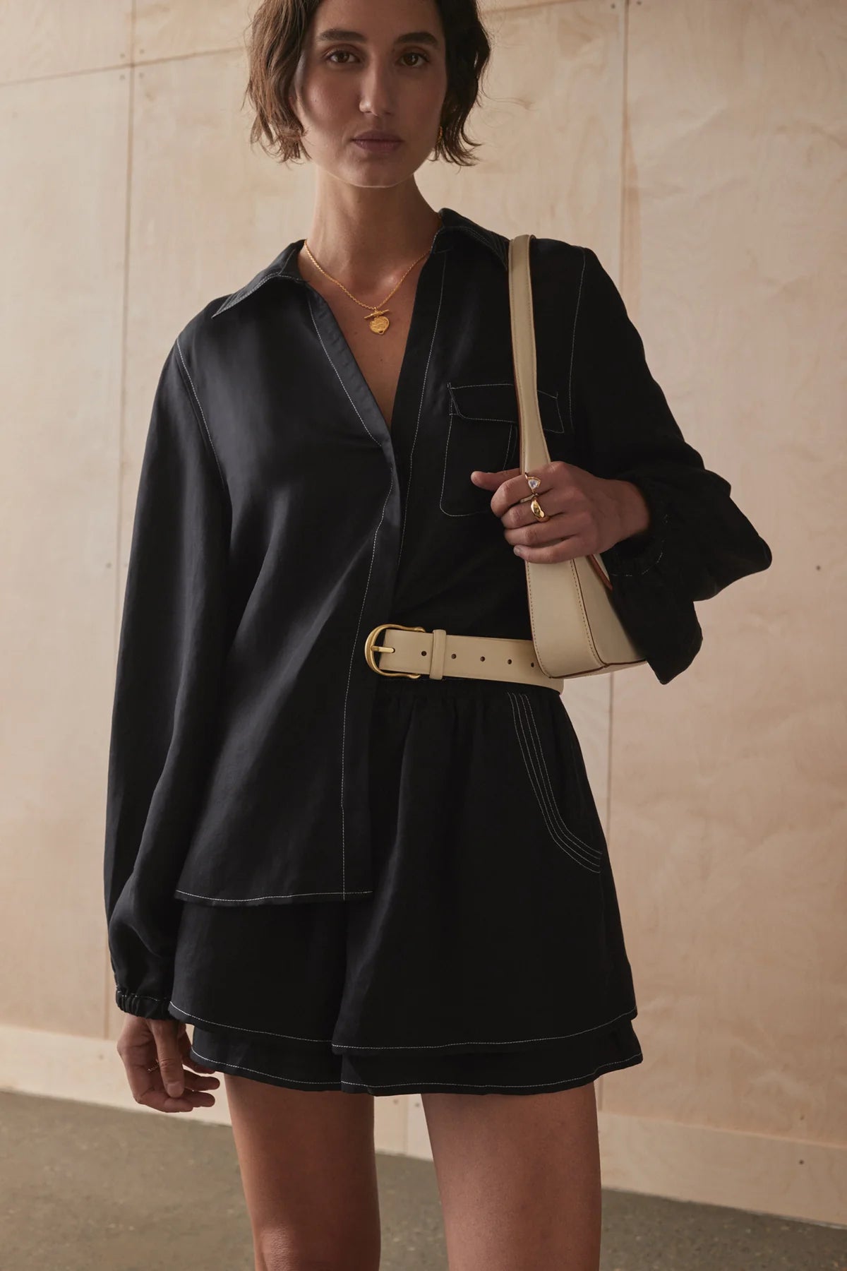 Valeria Shirt - Noir Sancia