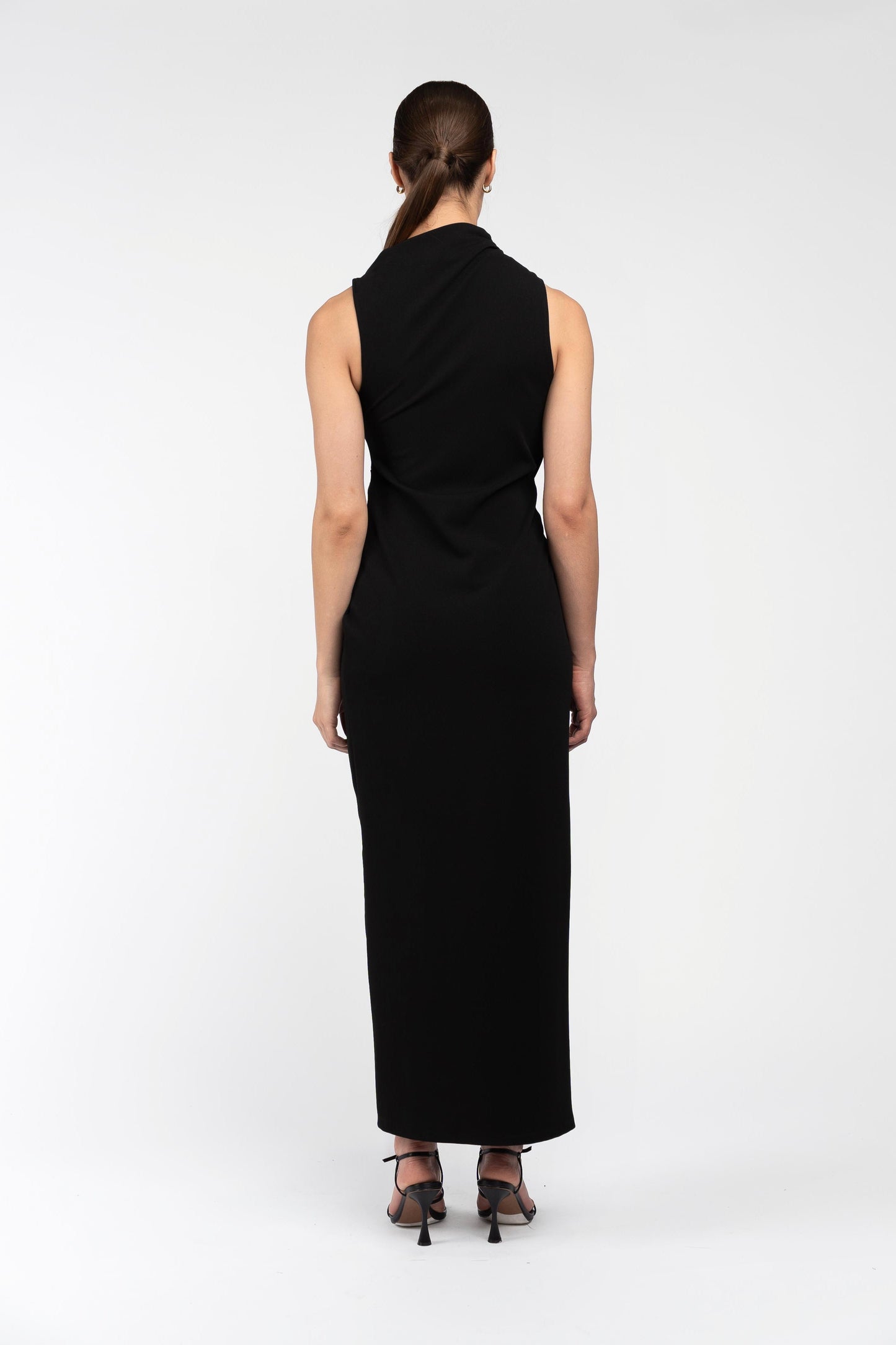 Sculpted Stretch Dress - Black One Fell Swoop