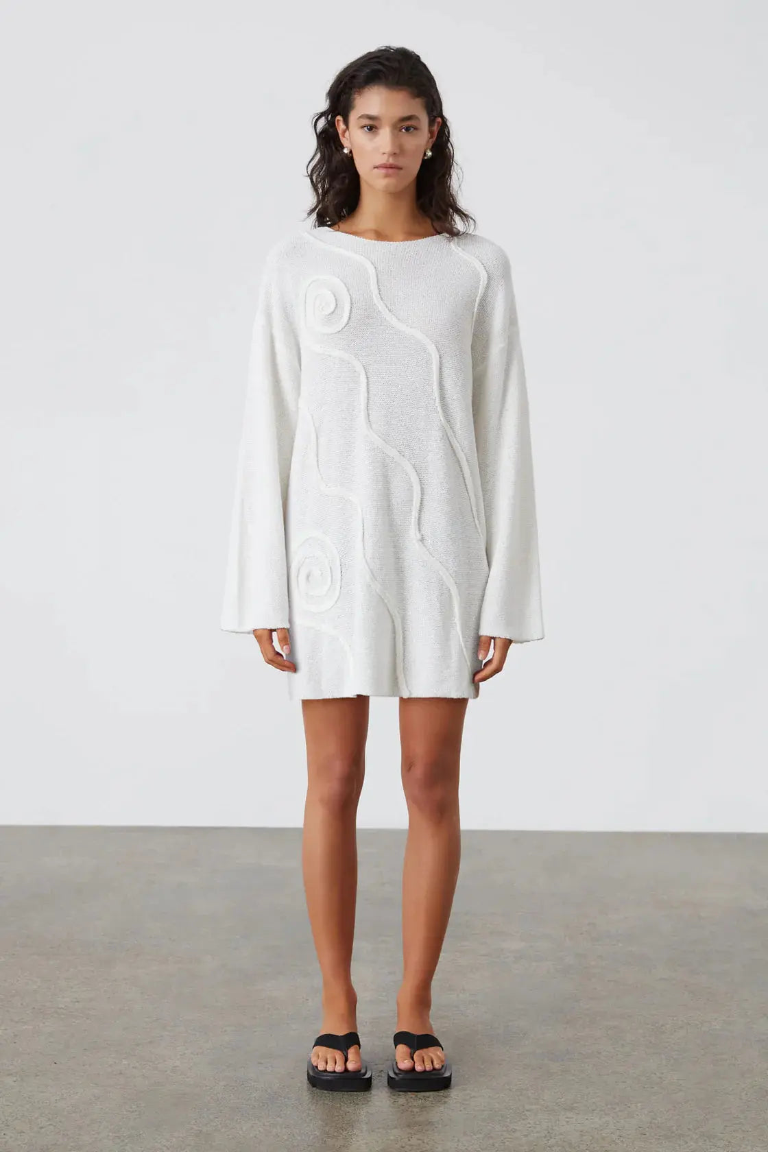 Shea Organic Cotton Swirl Tunic Dress - cloth.IN BRICK Shea Organic Cotton Swirl Tunic Dress - cloth.IN BRICK