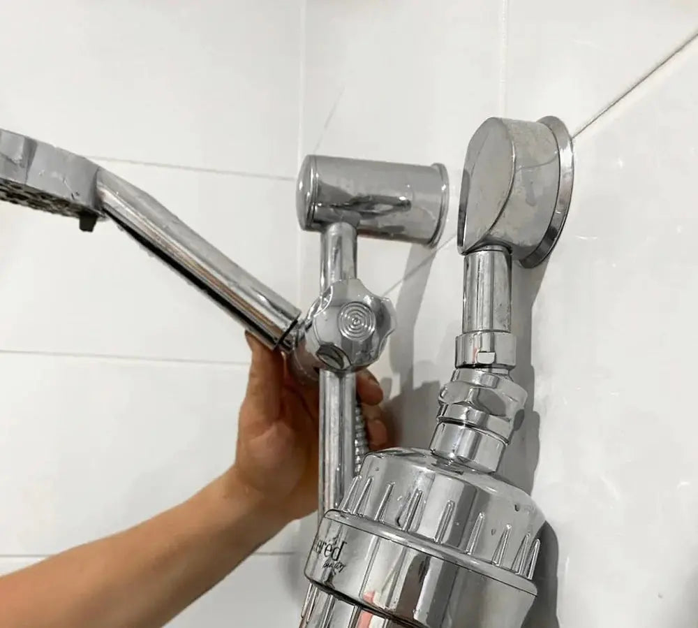 Shower Adapter Silver Filtered Beauty