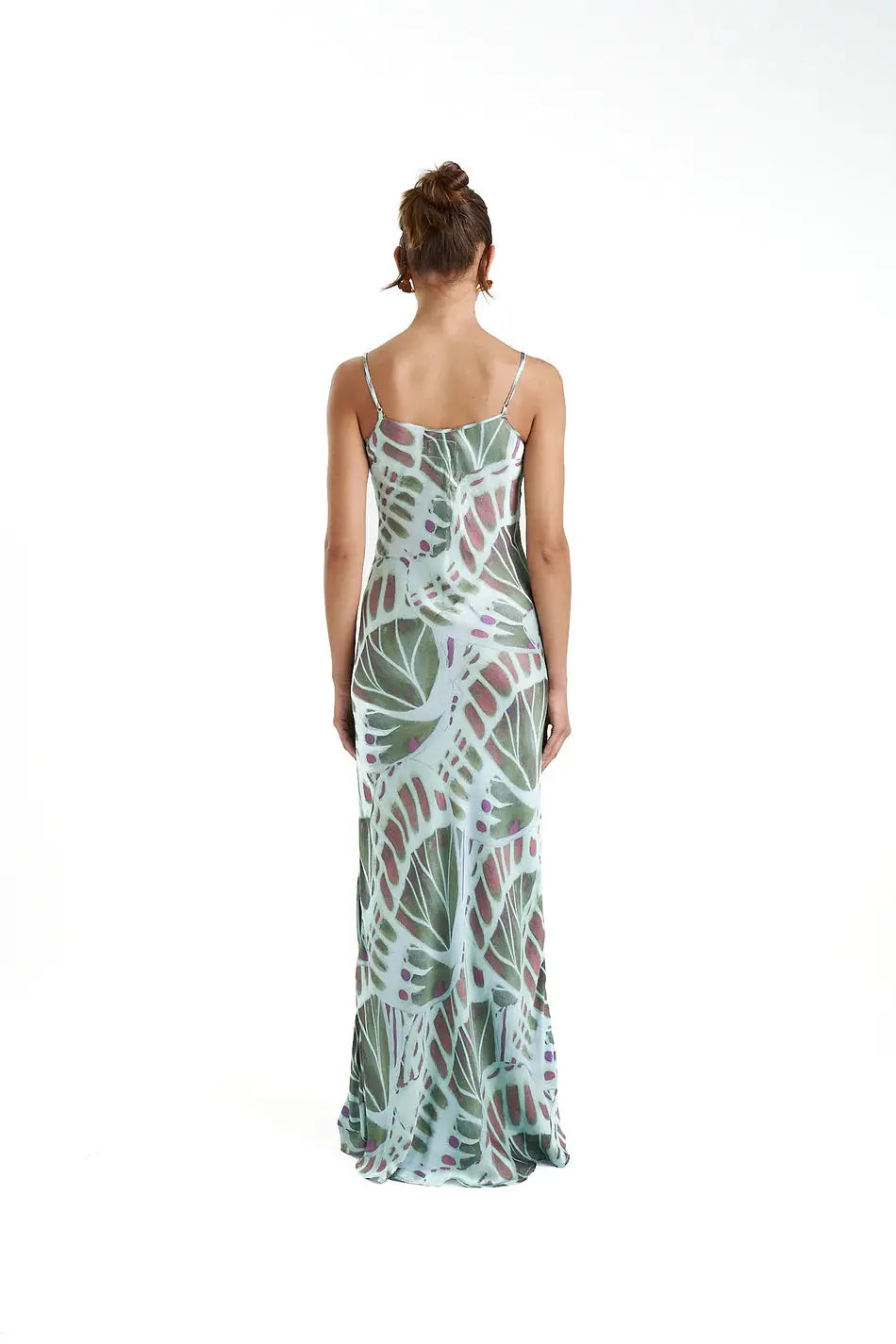 Siren Dress - Viceroy Summi Summi back view at cloth in brick