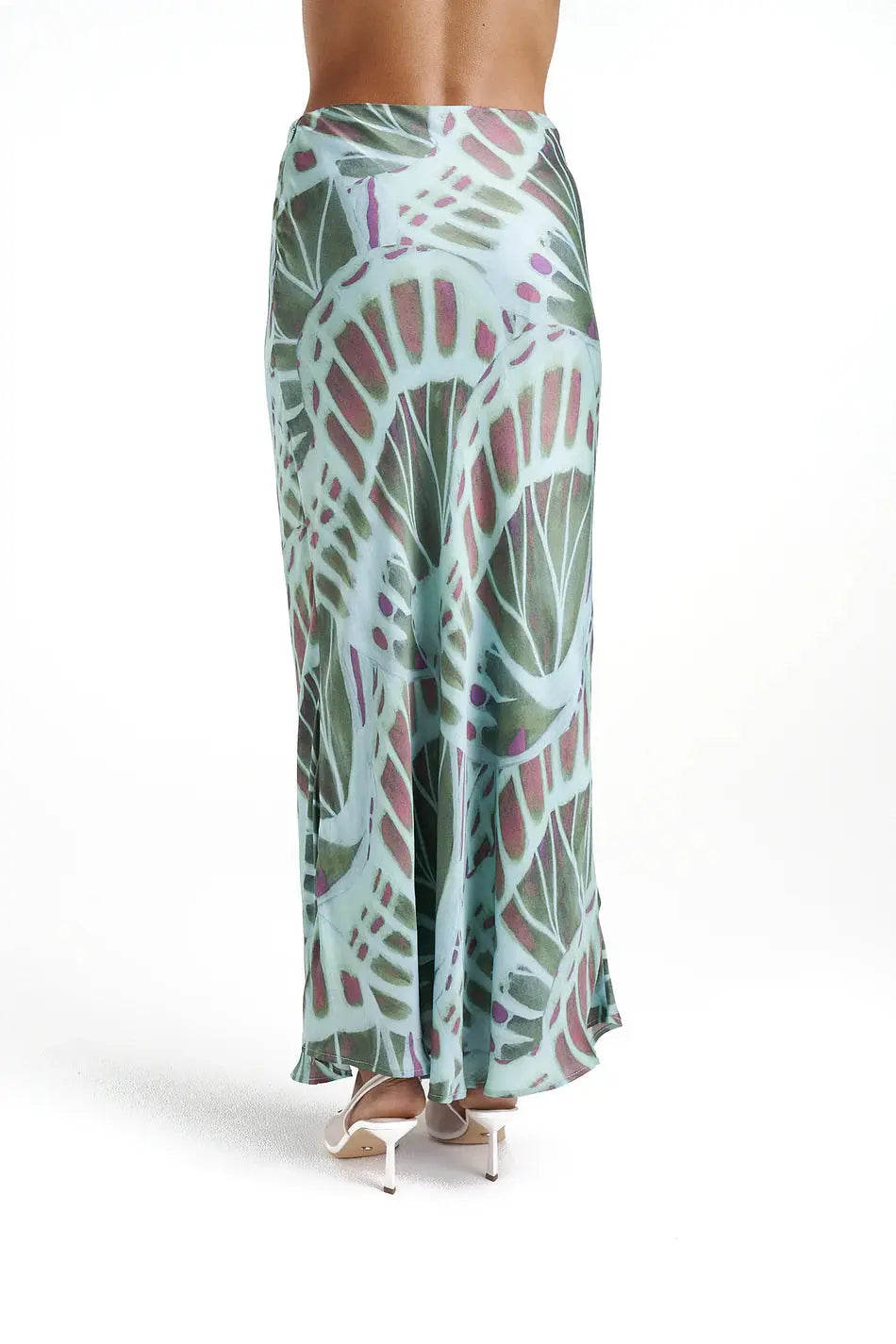 Slip Skirt - Viceroy Summi Summi close up back view at cloth in brick