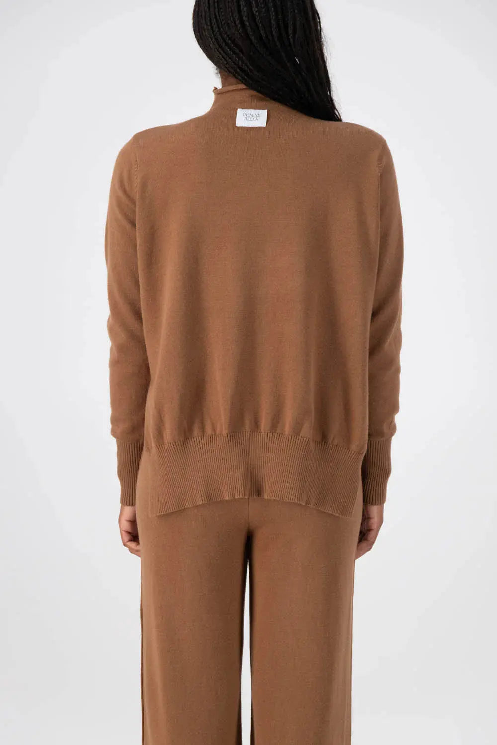 Sorrento Knit Jumper Brown Jasmine Alexa