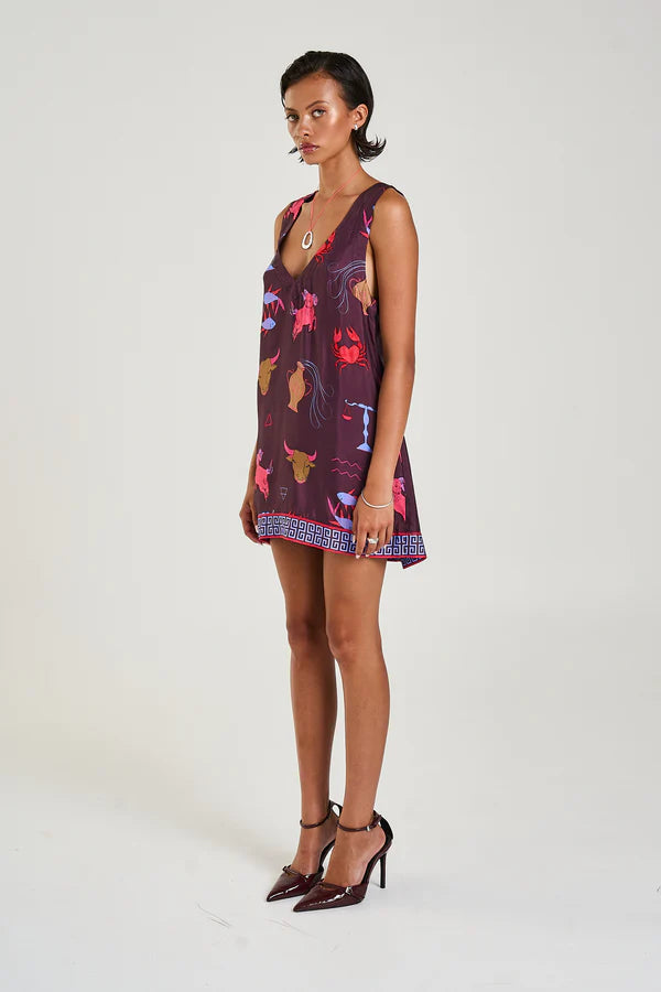 V-Neck Shift Dress - Zodiac Summi Summi