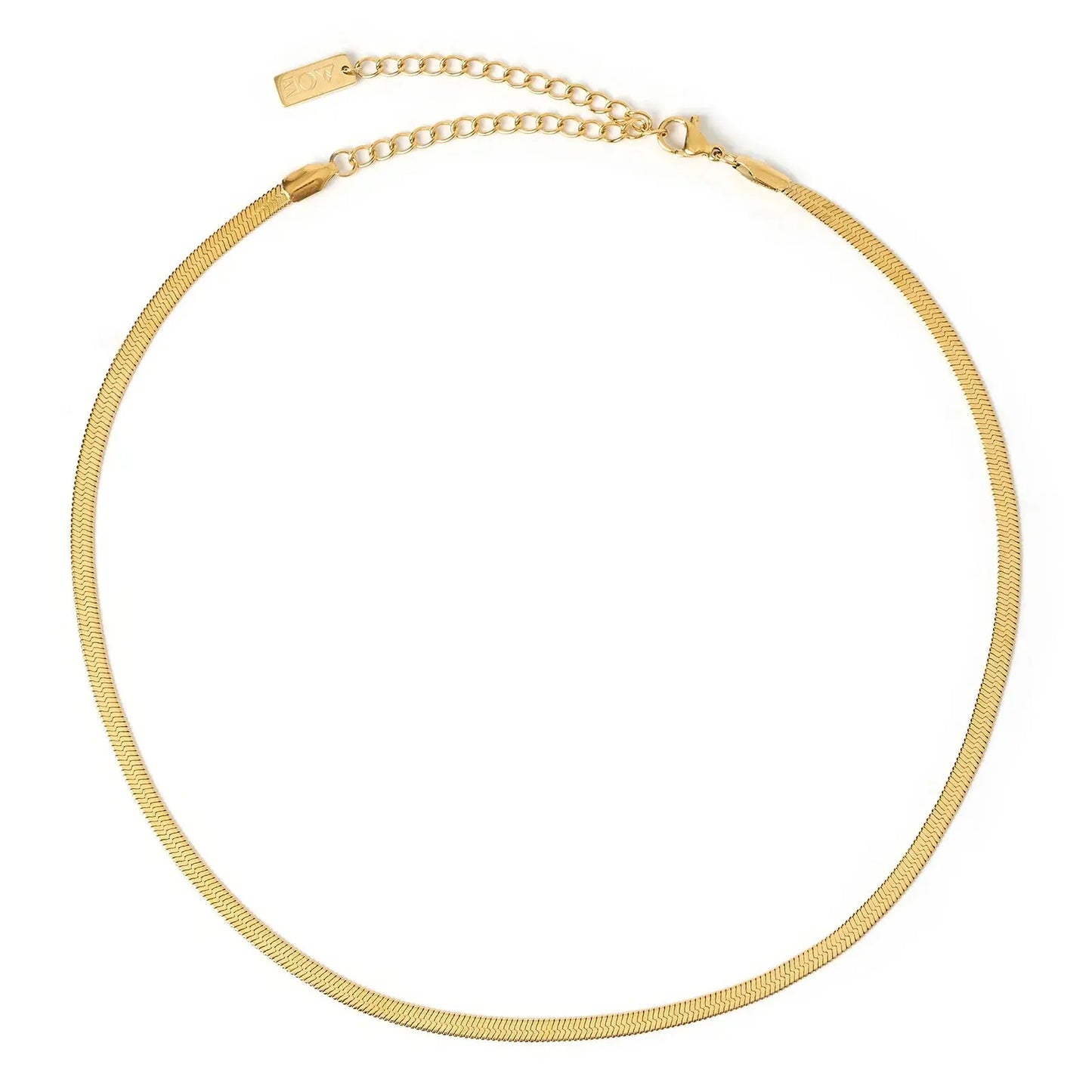 Sylvia Gold Snake Chain Necklace Arms of Eve