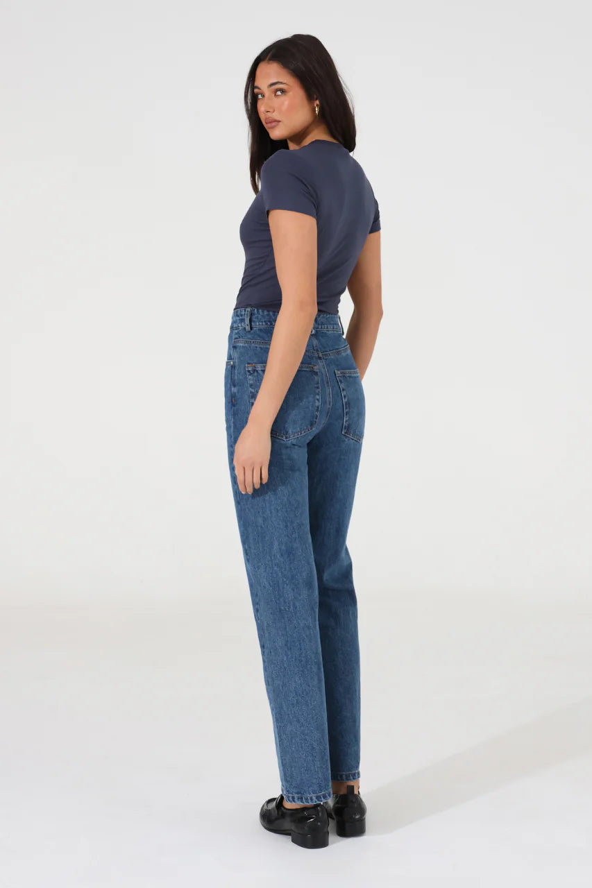 Tammy Baby Tee - Navy Madison