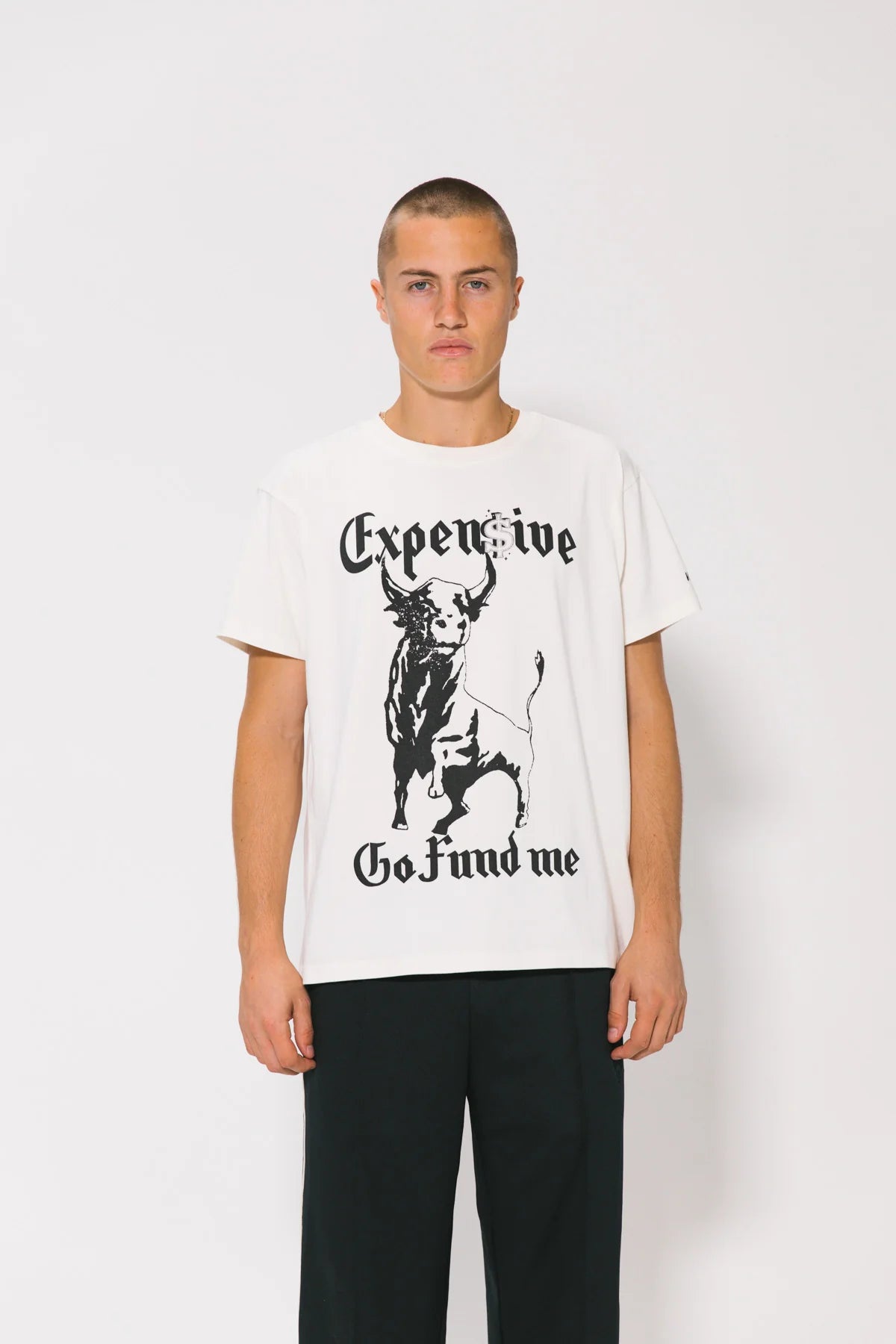 Taurus Boxy Vintage Tee - White Something Very Special