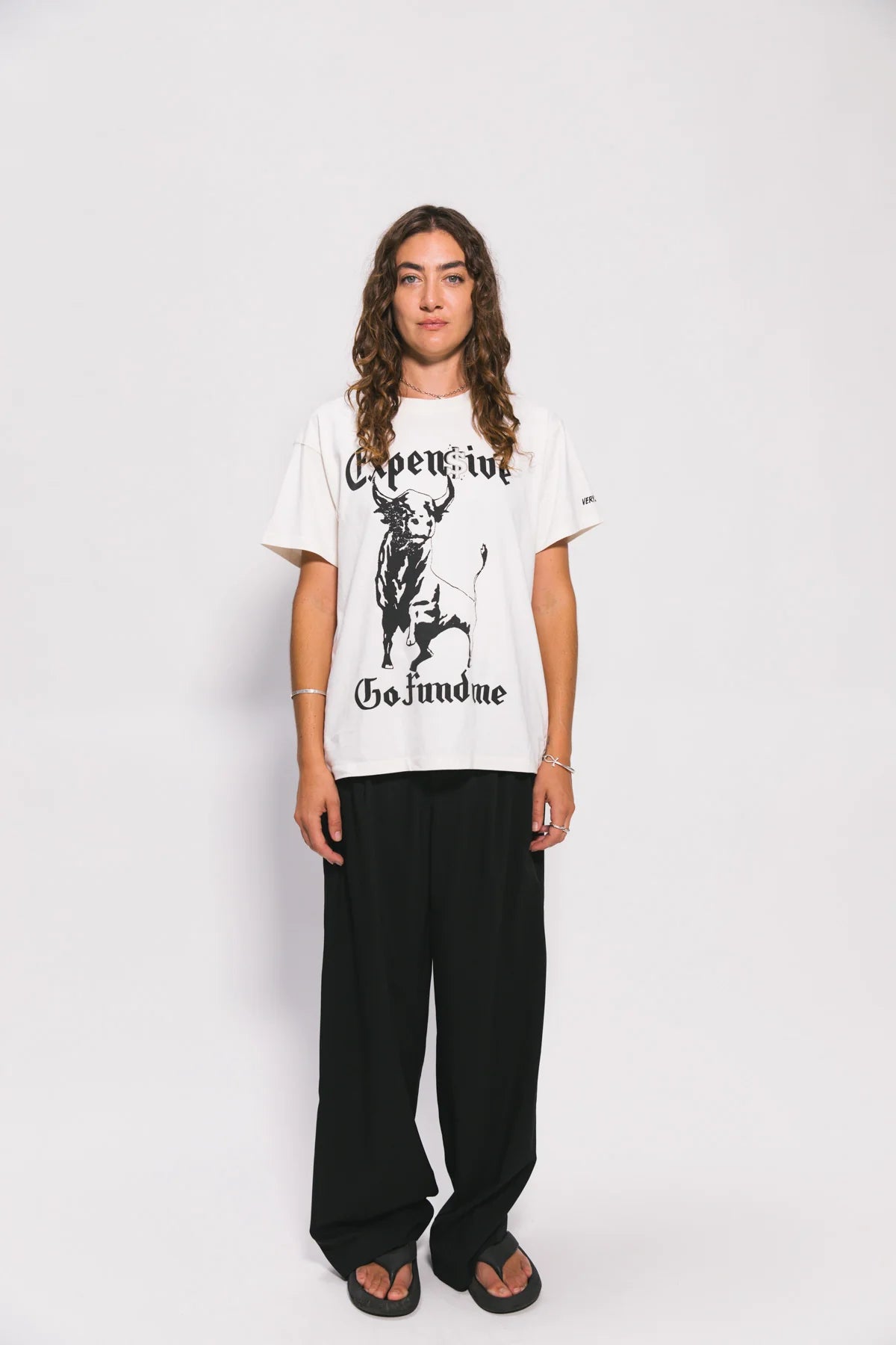 Taurus Boxy Vintage Tee - White Something Very Special