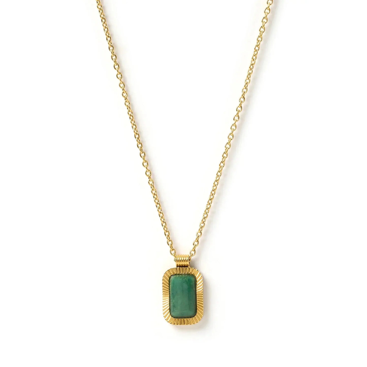 Teo Gold Necklace - Jade Arms of Eve