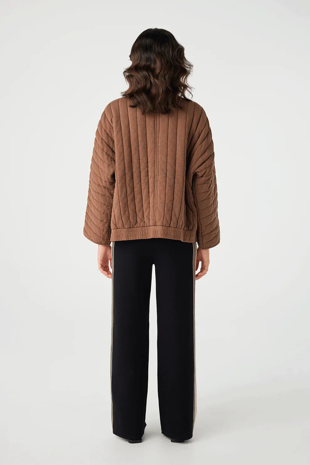 Tessa Quilted Jacket - Chocolate Arcaa at Cloth in Brick 05