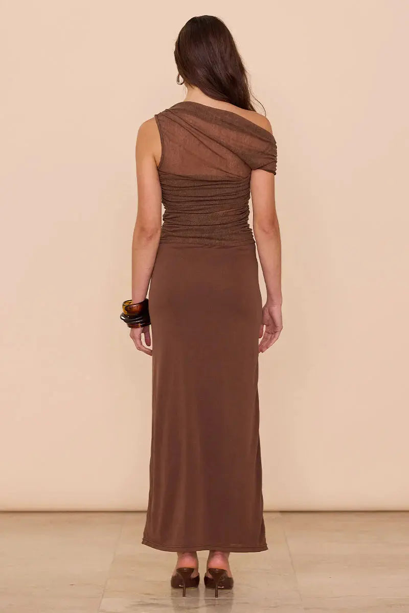 Thea Mesh Dress - Coffee Sovere