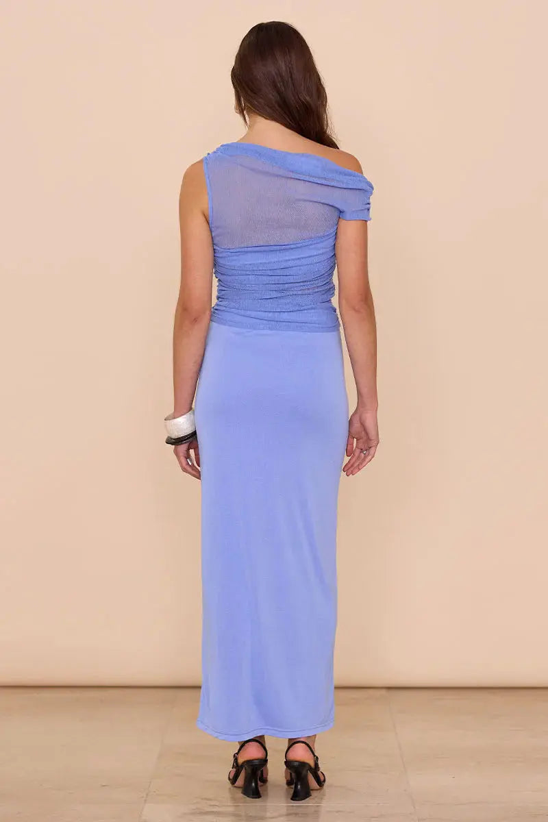 Thea Mesh Dress - Cornflower Sovere