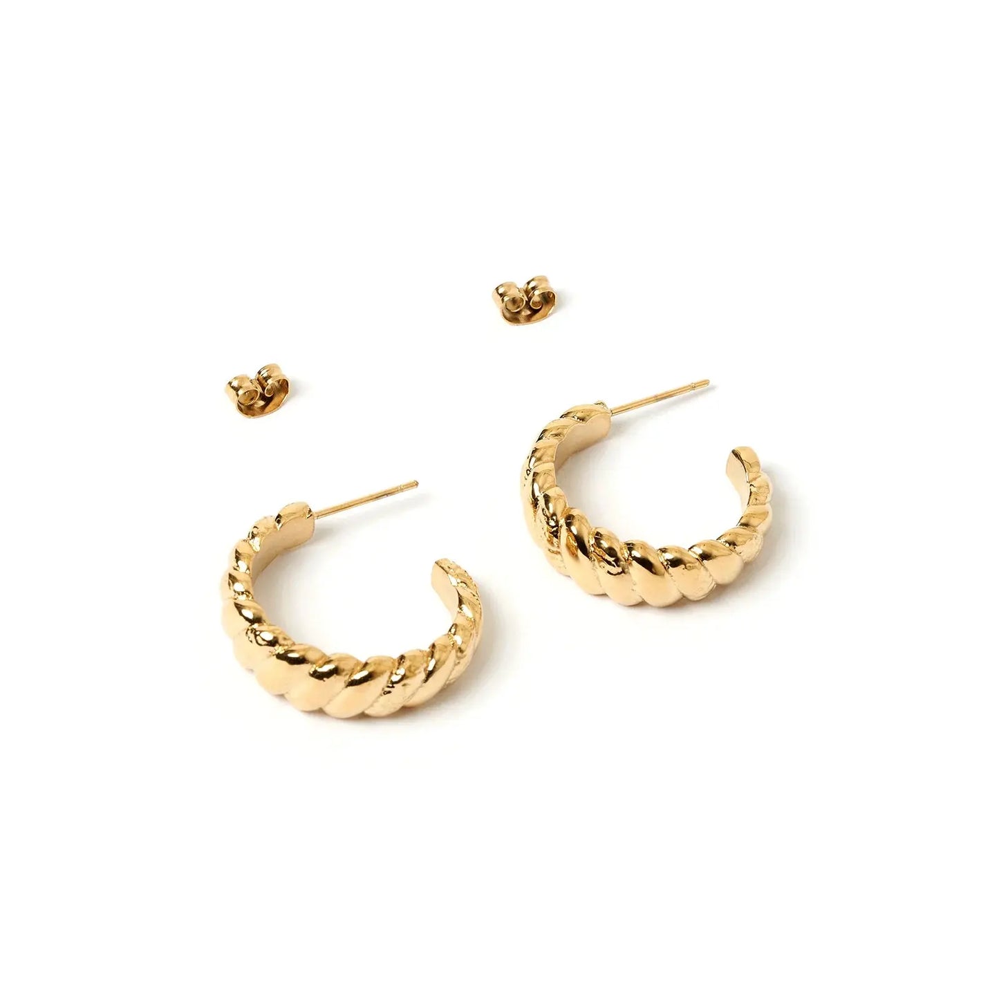 Tilly Gold Hoop Earrings Arms of Eve