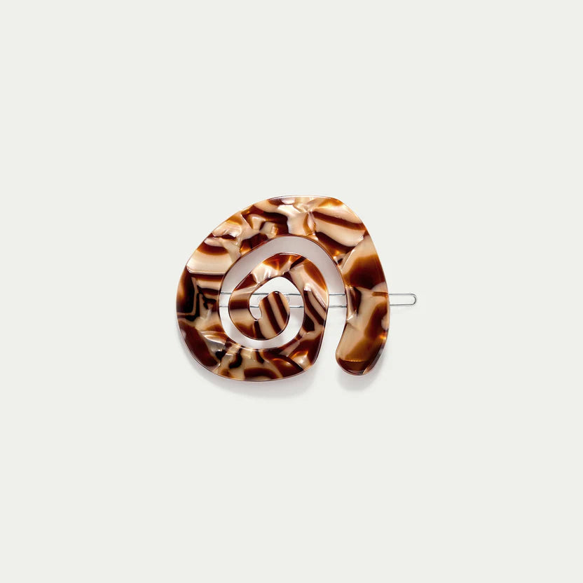 Swirl Tige Boucle Hair Clip - Tiramisu Kitty Paloma