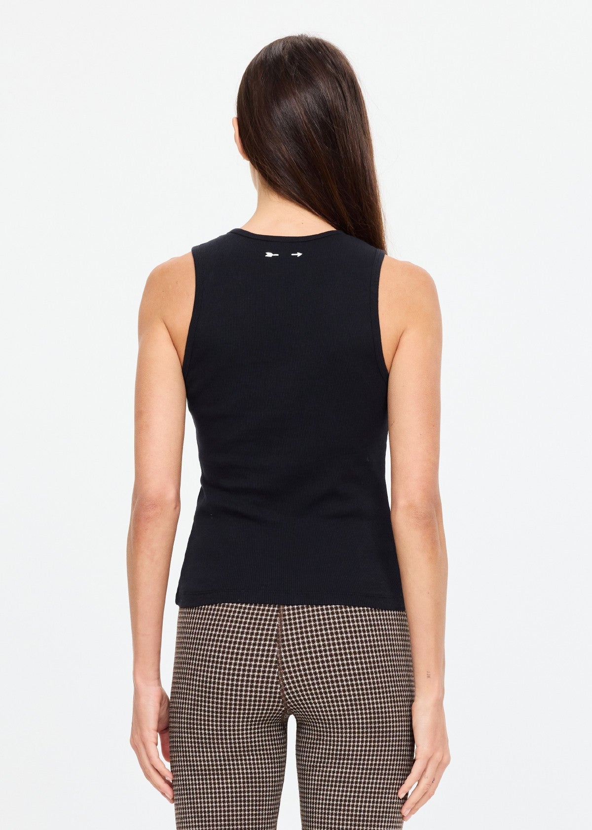 Charli Button Tank Top - Black The Upside