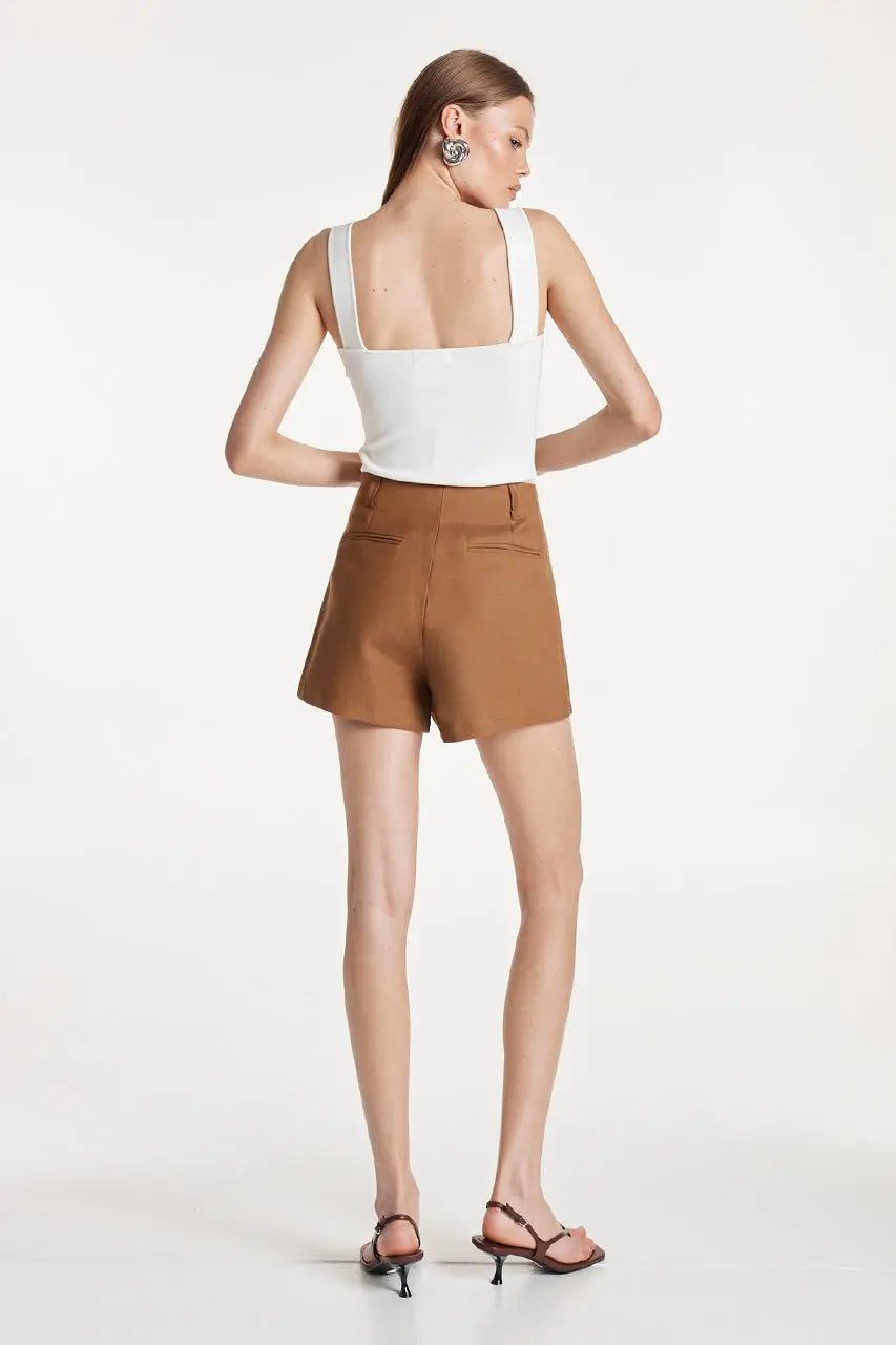 Val Knit Top - White Madison