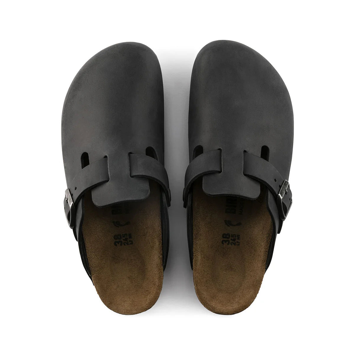 Boston - Black Oiled Leather Birkenstock