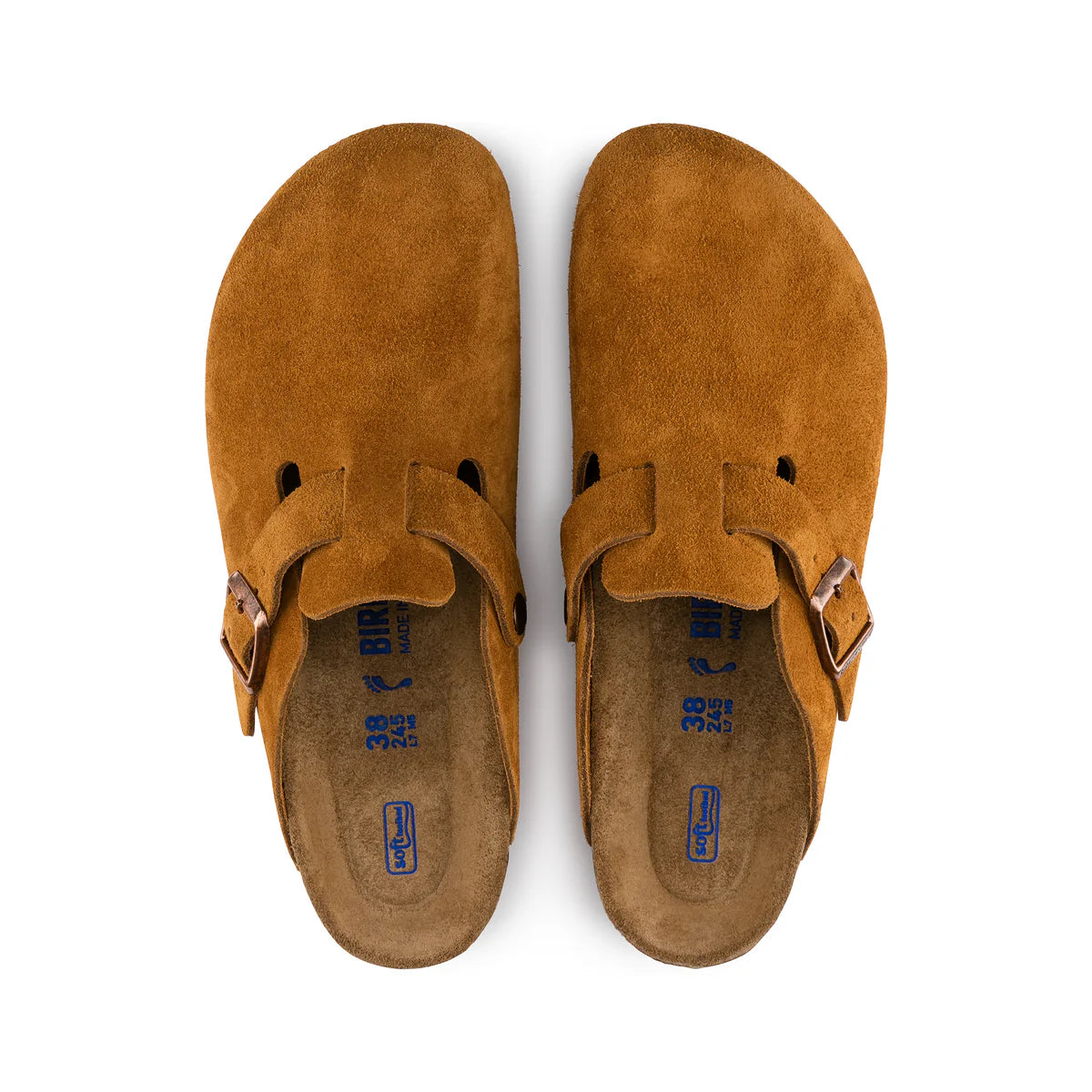 Boston - SFM Mink Suede Leather Birkenstock