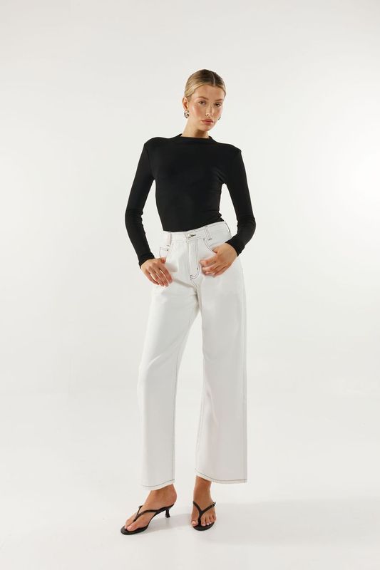 Caden L/S Top - Black Madison