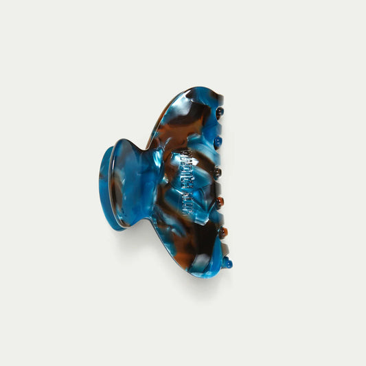 Midi Blue Tortoiseshell Hair Claw Clip Kitty Paloma