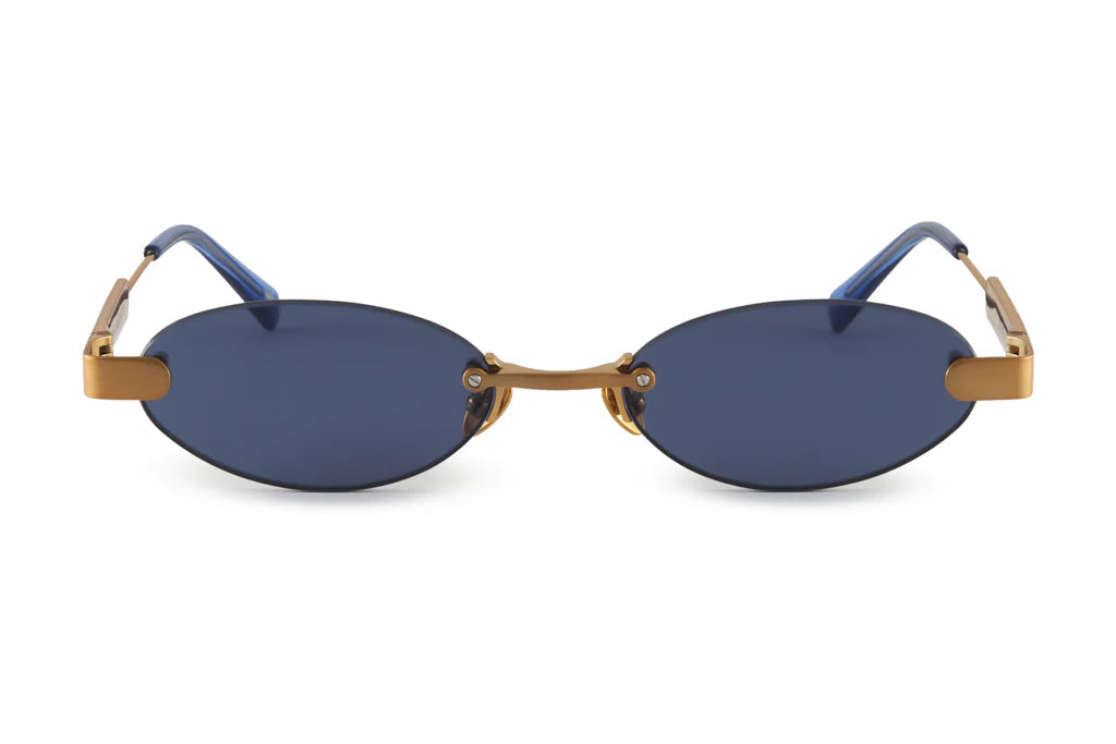 The Fu - Brushed Gold/Blue Lens Oscar and Frank