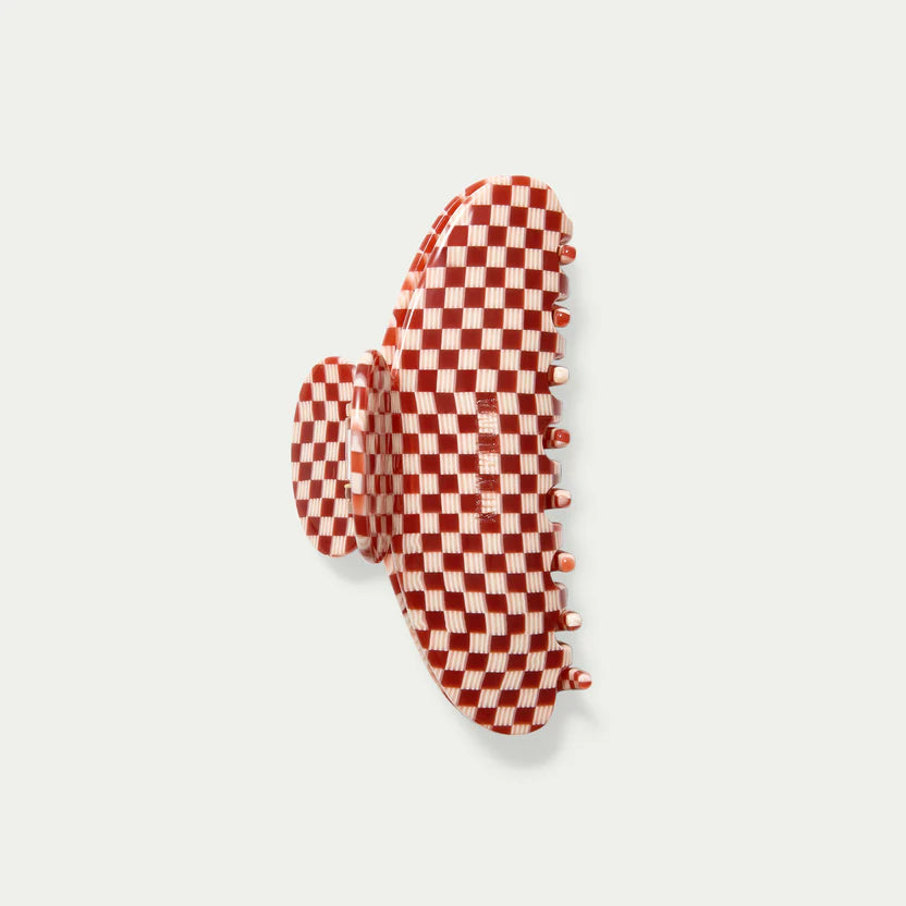 Grande Cherry Checkers Hair Claw Clip Kitty Paloma
