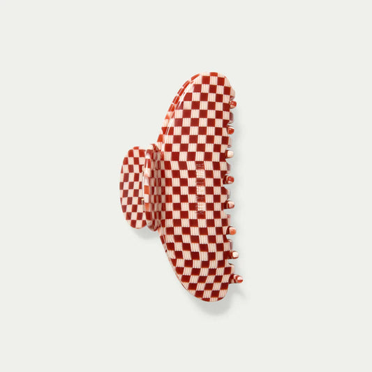 Grande Cherry Checkers Hair Claw Clip Kitty Paloma