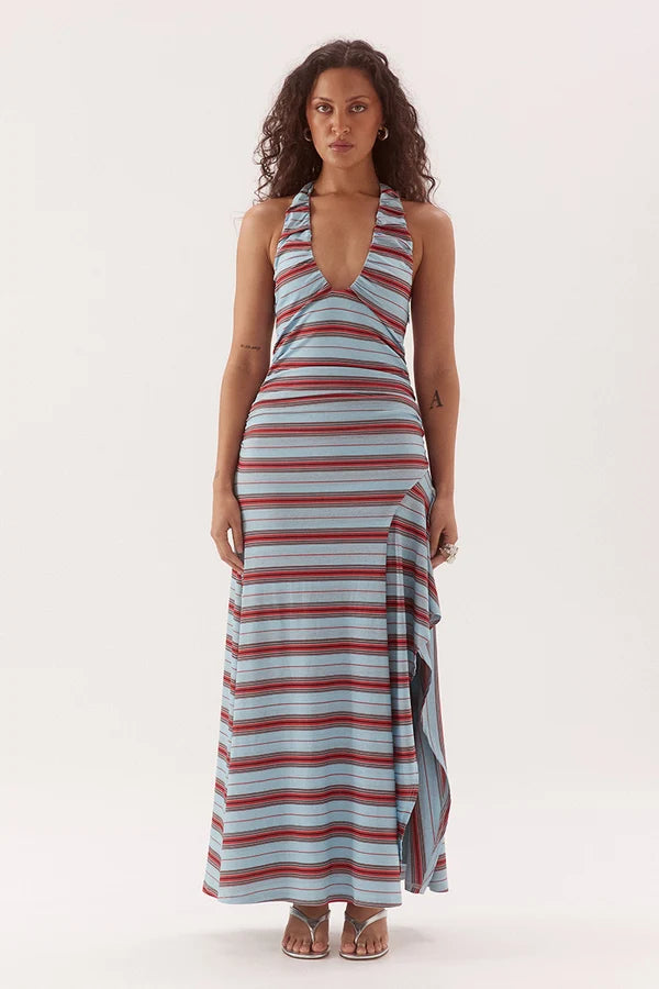 Zumi Dress - Zumi Stripe Blue Sovere