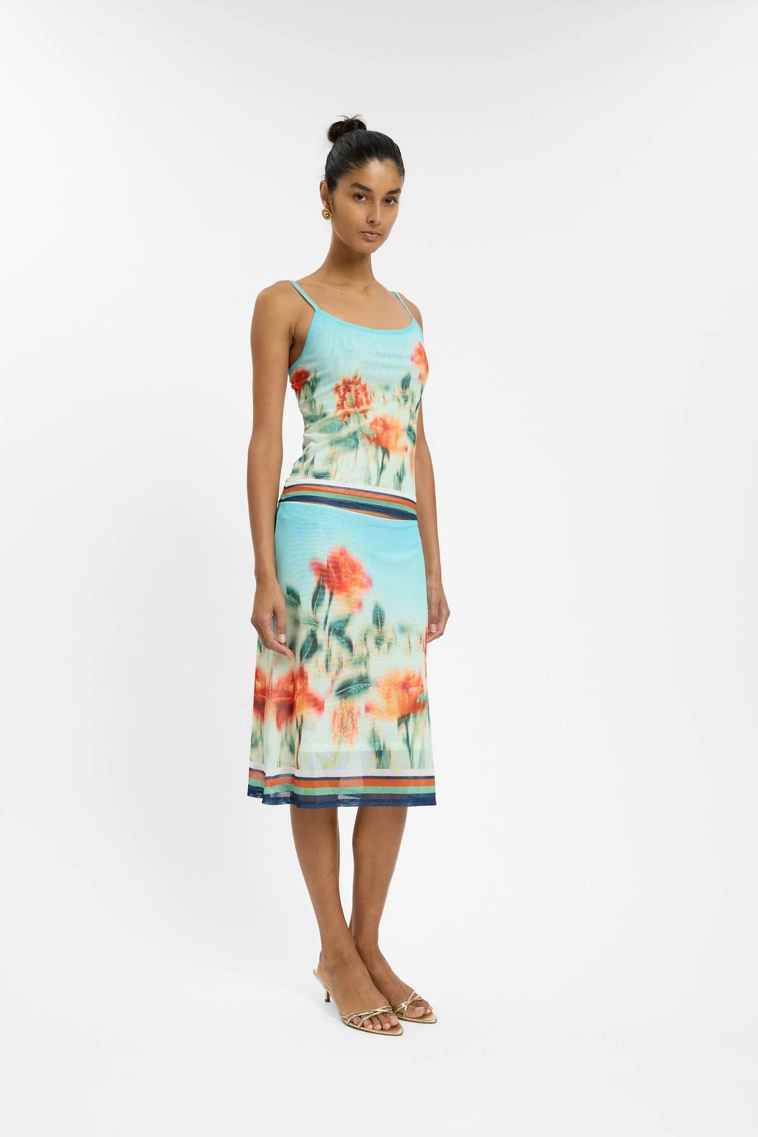 Camisole - Mesh Baby Blue With Harper Lu