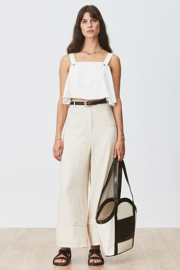 Matea Belt - Black Croc Sancia