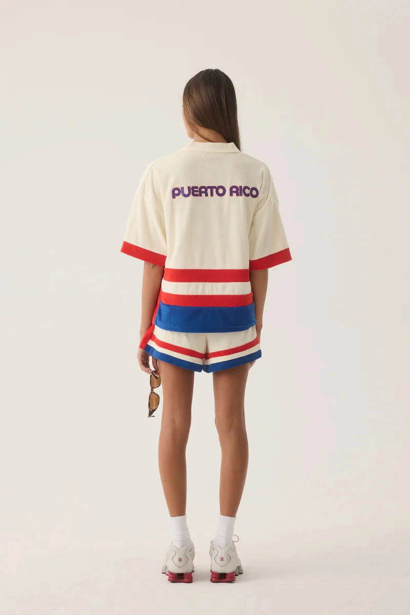 Rico Terry Shirt - Coconut Araminta James