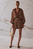 Trista Shorts - Cherrywood Stripe Sancia