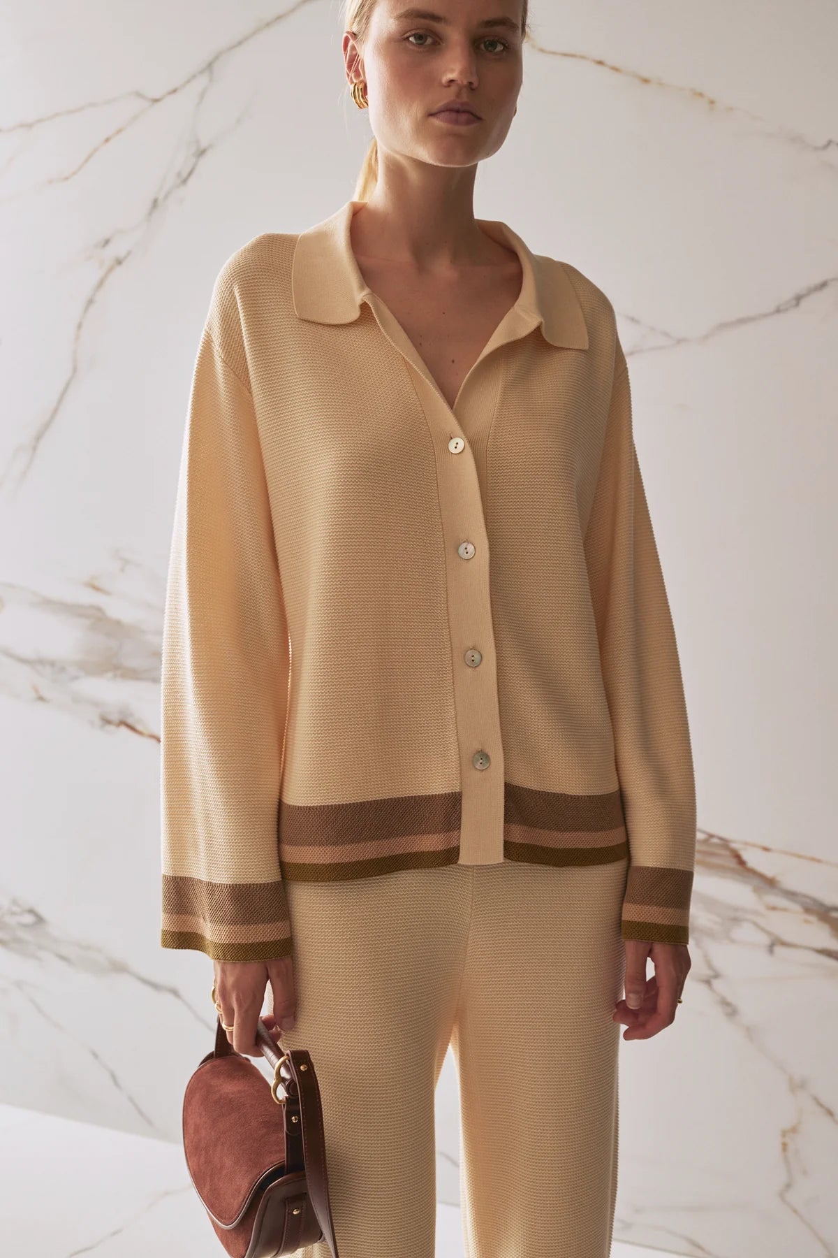 Abigail Knit Shirt - Sycamore Sancia