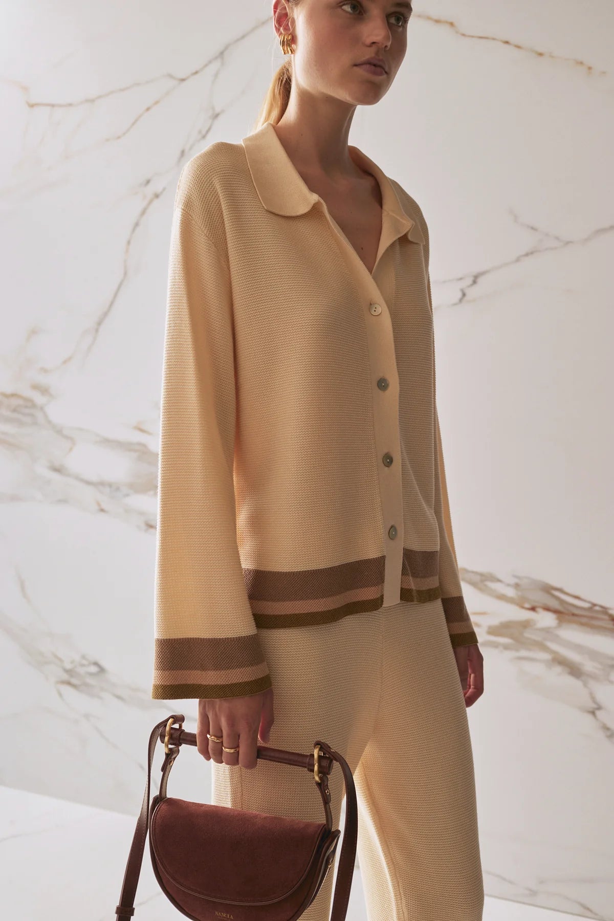 Abigail Knit Shirt - Sycamore Sancia