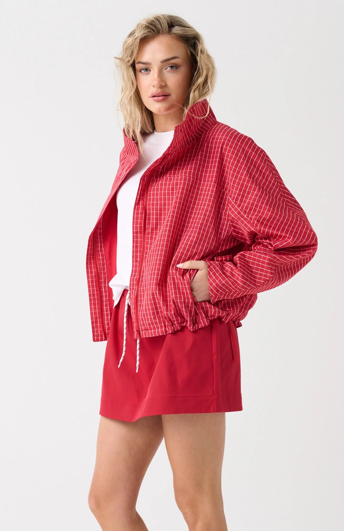 Beau Spray Jacket - Red Check Cartel and Willow