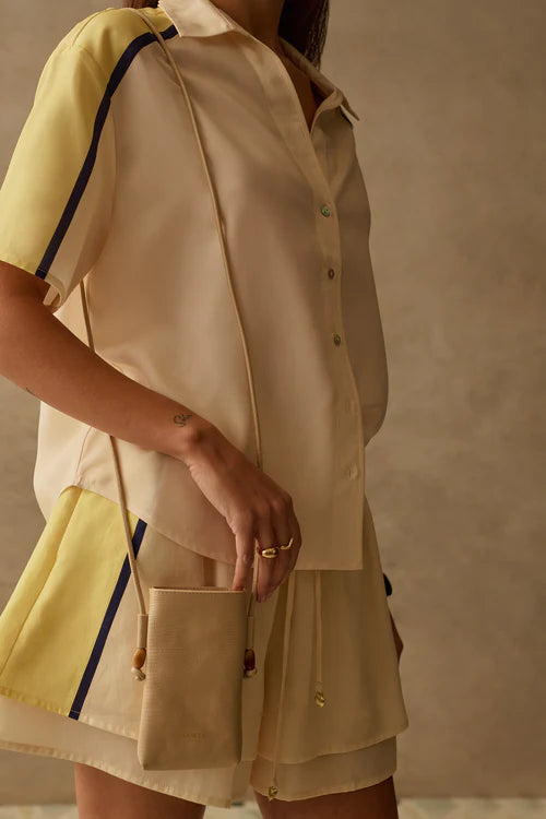 Blaise Shirt - Canary Stripe Sancia