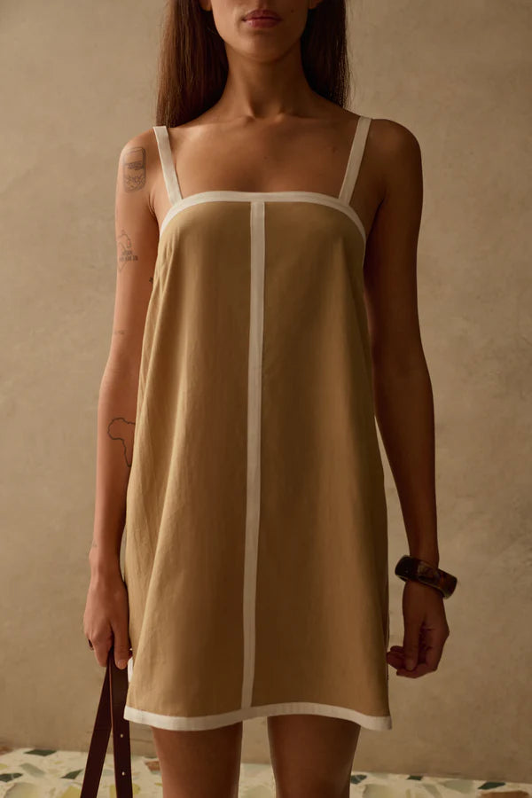 Paige Dress - Tan Sancia