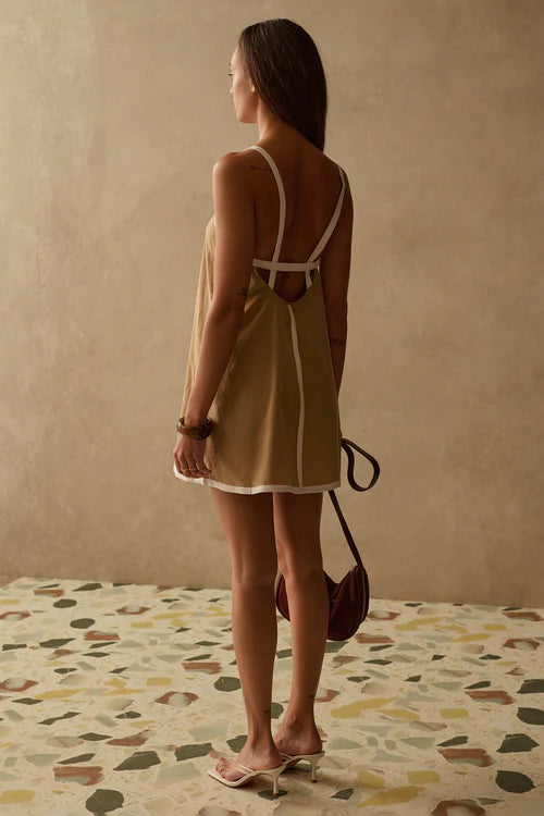 Paige Dress - Tan Sancia