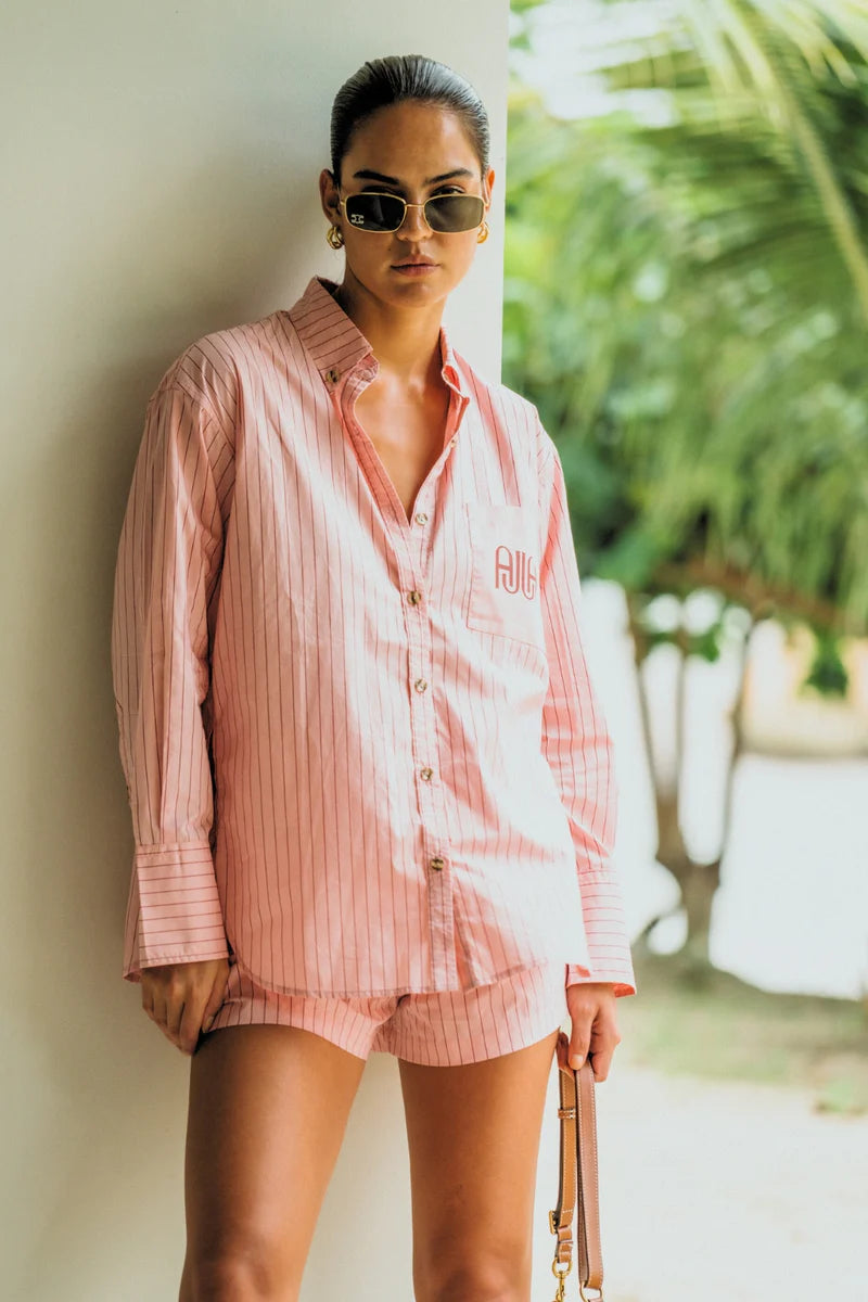 AJJA Pocket Shirt - Blush Pink