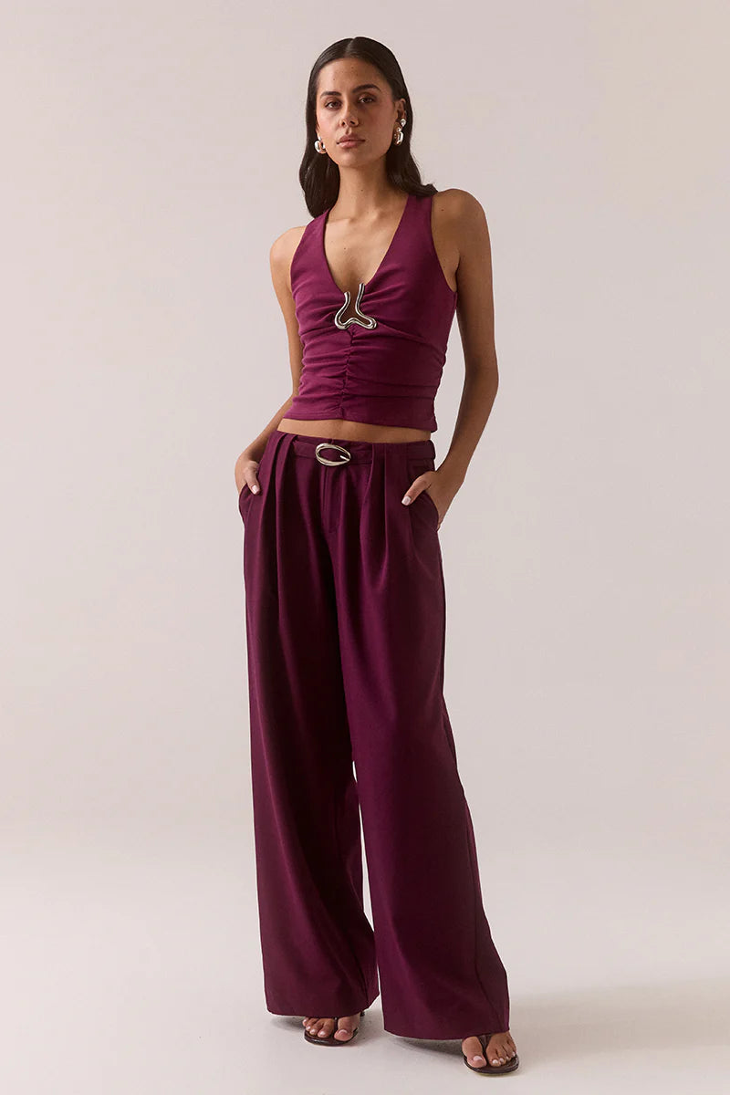 Hari Pant - Plum Sovere