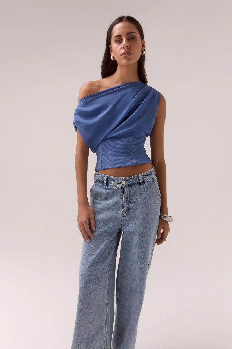 Ada Top - Dusk Blue Sovere