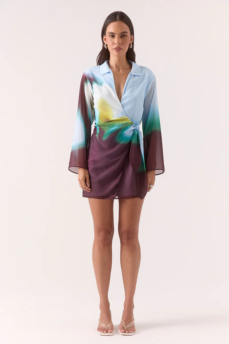 Zinnia Shirt Dress - Azure Sovere