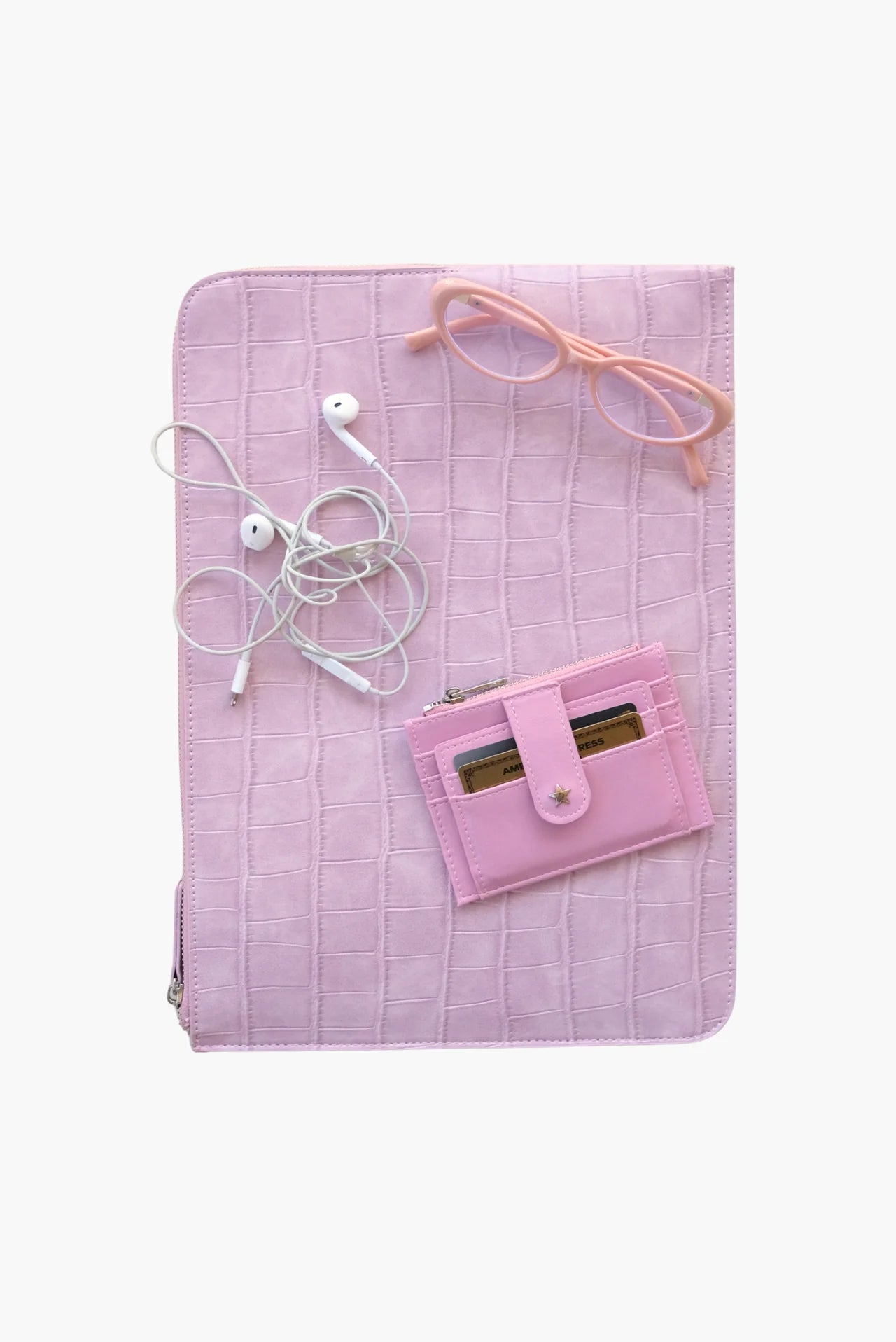 Daisy Card Wallet - Crinkle Lilac Georgia Mae