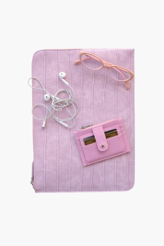 Daisy Card Wallet - Crinkle Lilac Georgia Mae