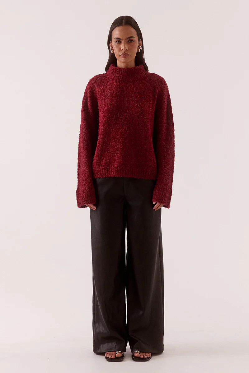 Verse Sweater - Raspberry Wine Sovere