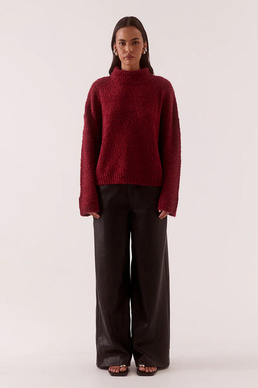 Verse Sweater - Raspberry Wine Sovere