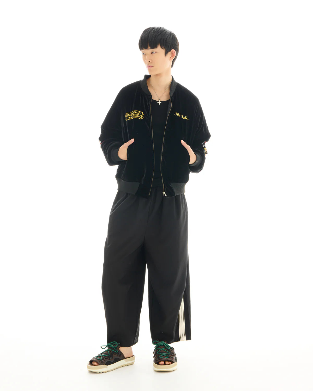 Tokyo Dragon Embroidered Velvet Bomber Jacket The Tales