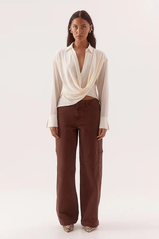 Selen Shirt - Chalk Sovere