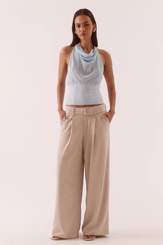 Ada Halter Top - Whisper Blue Sovere