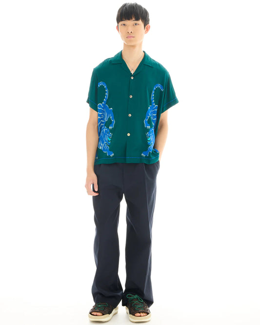 Crouching Tiger Emerald Camp Shirt The Tales